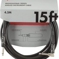 Fender Professional Series - Instrument Cables - 15' (BQ 6) 4.5 Metre,Black (Angled)
