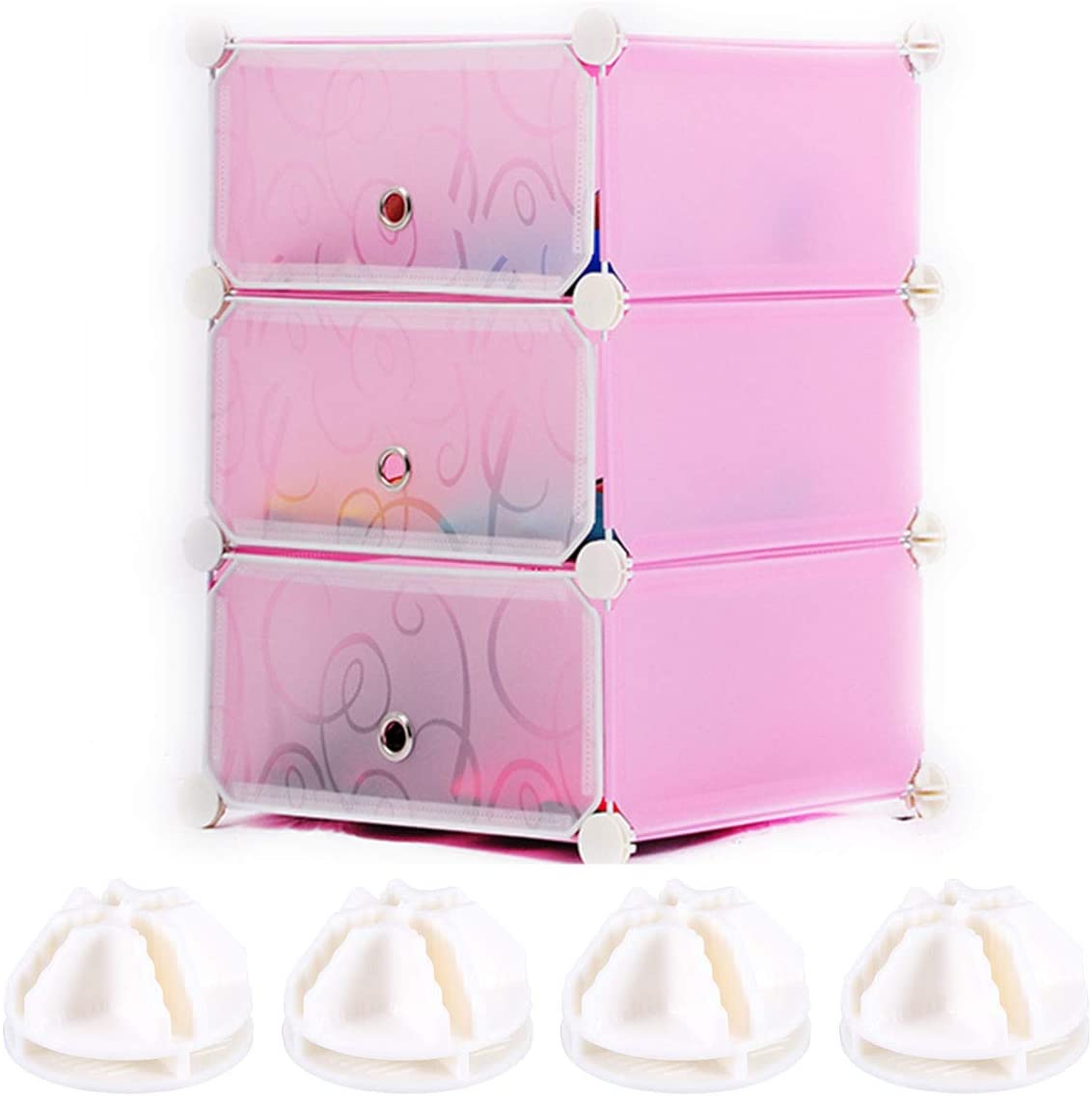 OUNONA 20 Pcs Wire Cube Plastic Connectors for Cube Storage Shelving