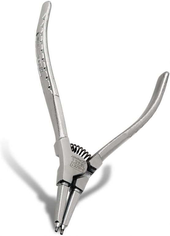 HAZET 1846C-1 140 mm Circlip Pliers - Chrome-Plated/Steel Grey - Image 2