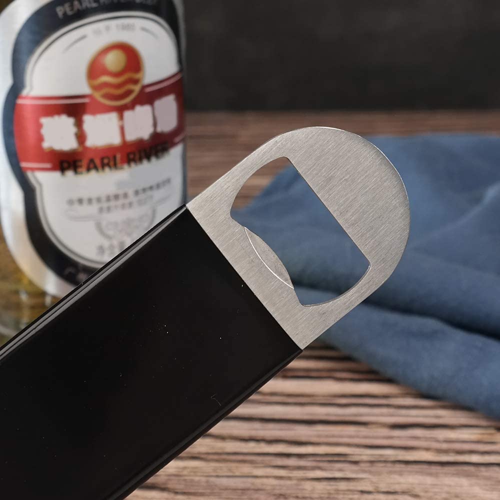 Vareone 6 Pack Bar Blade, 18cm Stainless Steel Bottle Opener, Professional Version Bar Blades Beer Openers, Black and Red - Image 4