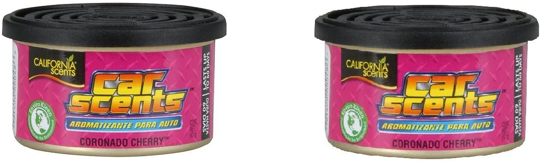 California Scents CCS-207AMAZON Car Scents Coronado Cherry Air Freshener (Pack of 2) Long Lasting Fruity Fragrance