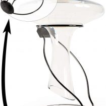 Plaisir de la Cave 2in1 Wine Decanter Drying Stand – Fast Spotless Carafe Dryer & Compact Folding Rack for Safe Storage - incl. Black Rubber Top (Non Slip & Anti Scratch)