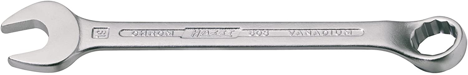 HAZET 603-14 170 mm 12-Point Profile Combination Wrench - Chrome-Plated, 14 mm(Schlüsselweite)