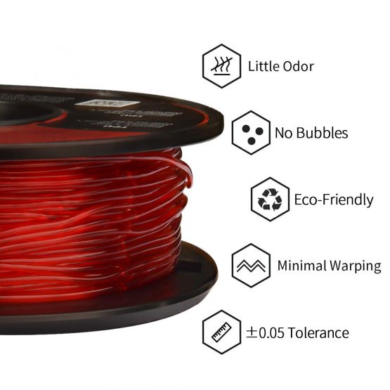 Eryone TPU 3D printing filament, size 1.75mm, white - Image 2