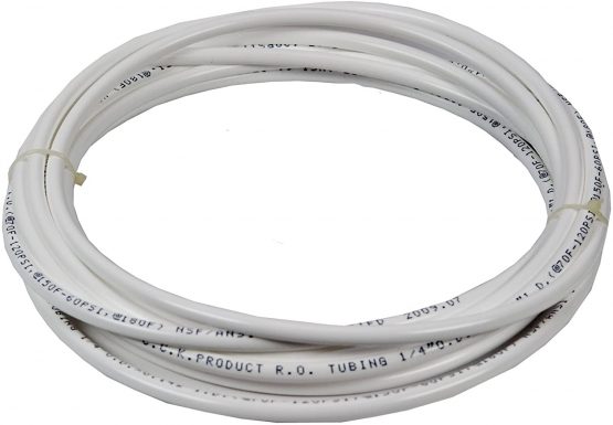 Vyair 5 Meter Water Supply Filter Pipe To Fit American and European Style Double Fridge Refrigerator (White) (1/4" Pipe)