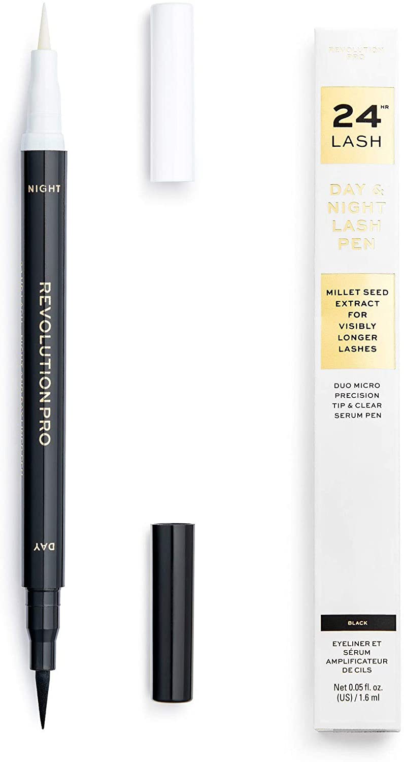 Revolution Pro 24hr Lash Day and Night Liquid Eye Liner Pen With Growth Serum Black