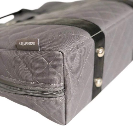 Manostiles Danish Design Co. Changing Leather Bag, Grey,P850-1