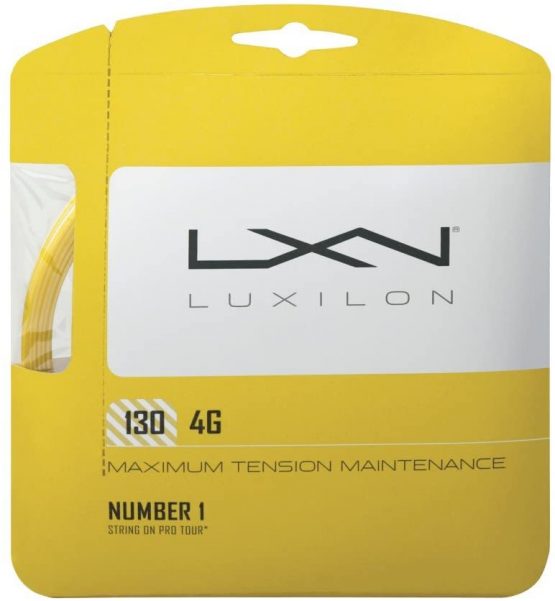Wilson 4G Tennis Racket String 4 G 125, Gold