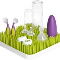 Large Baby Bottle Drying Rack Anti-Bacterial Large Grass for Kitchen Countertop (Green)
