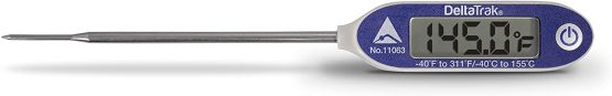 Deltatrak Scientific 11063 Jumbo Display Auto-Cal Needle Probe Thermometer