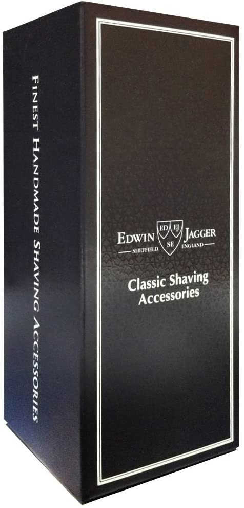 Edwin Jagger Super Badger Shaving Brush with Drip Stand - Medium, Imitation Ebony - Image 4