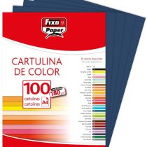 Fixo 11110434 – Pack of 100 Card, A4, Navy Blue