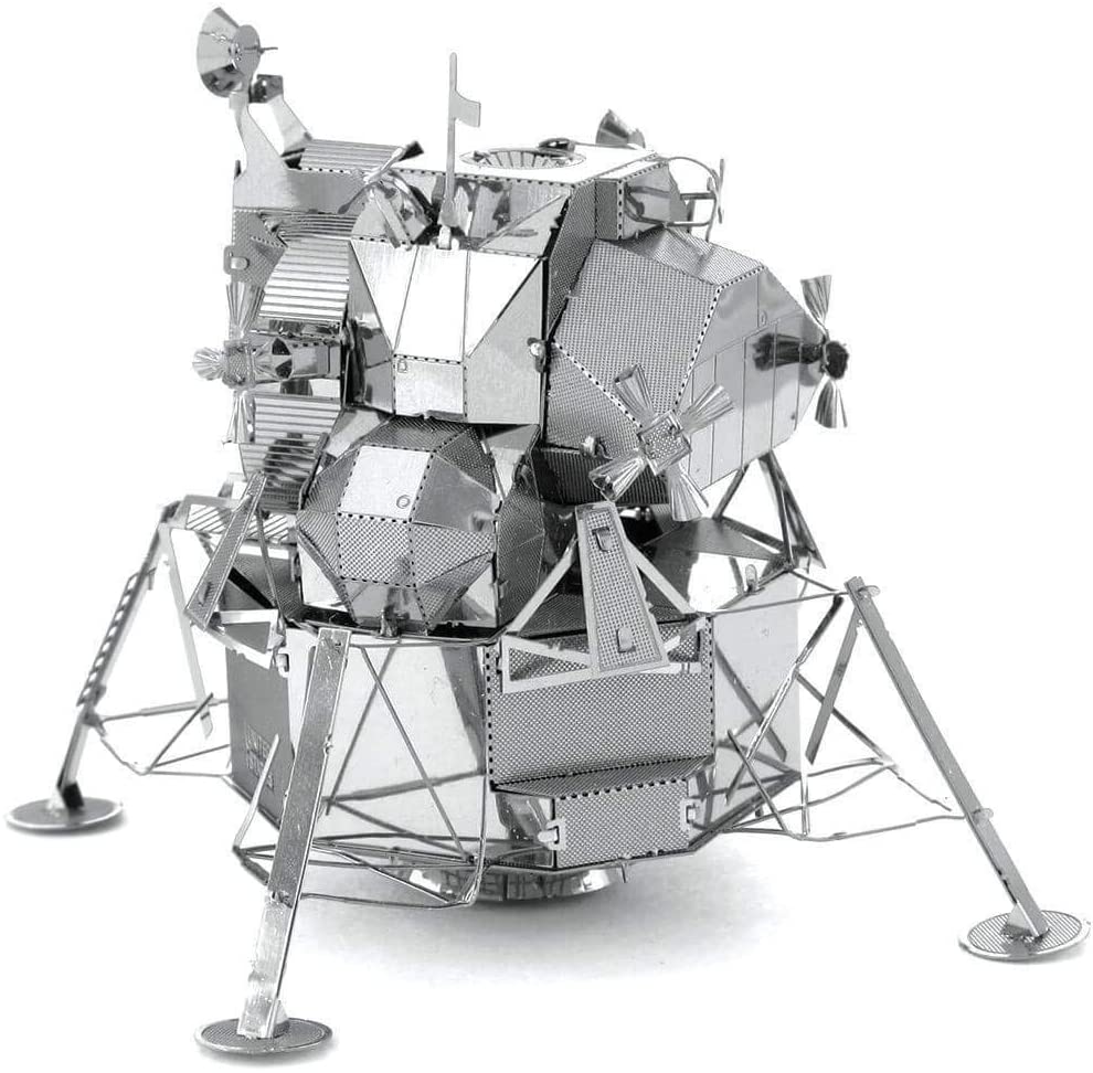 Metal Earth MMS078 Metal Model - Apollo Lunar Module, silver or grey, 2.35x2.35x2.15 inches - Image 3
