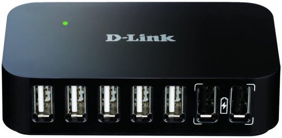 D-Link DUB-H7/B 7-Port USB 2.0 Hub - UK Version - Image 2