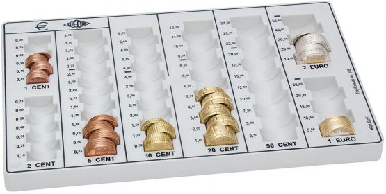 Wedo 161658000 Coin Tray for Europa Box 26.6 x 16.2 x 3.1 cm White
