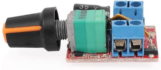 WINGONEER DC Motor Speed Control Driver Board 3V-35V 5A PWM Controller Stepless DC 3V 6V 12V 24V 35V Variable Voltage Regulator Dimmer Governor Switching Build with LED Indicator and Switch Function - Image 4