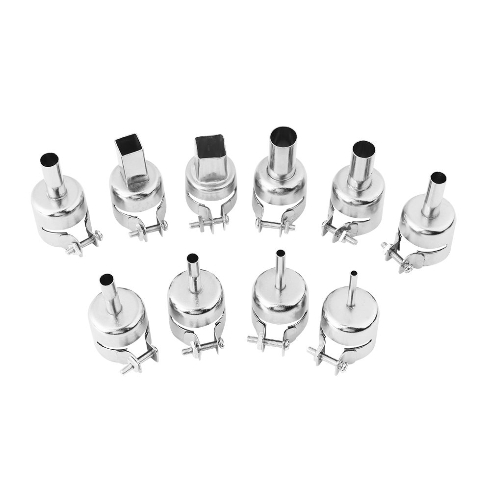 Heat Gun Nozzle Tools TOPINCN Welding Nozzles for Hot Air Soldering Station Repair Tools - 10Pcs/Set