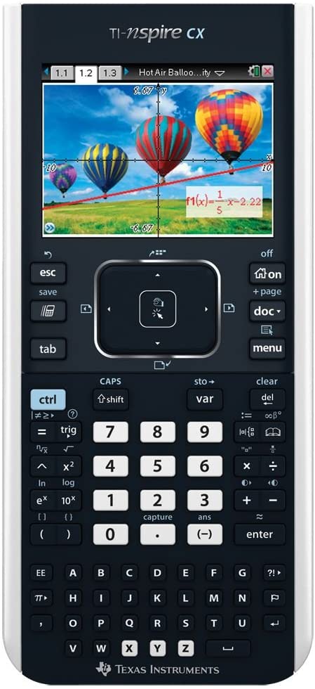 Texas Instruments TI-Nspire CX Graphing Calculator, Frustration Free Packaging, Black, Standard Packaging