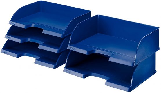 Leitz A4 Landscape Letter Tray, Jumbo, Blue, Plus Range, 52190035 - Image 3