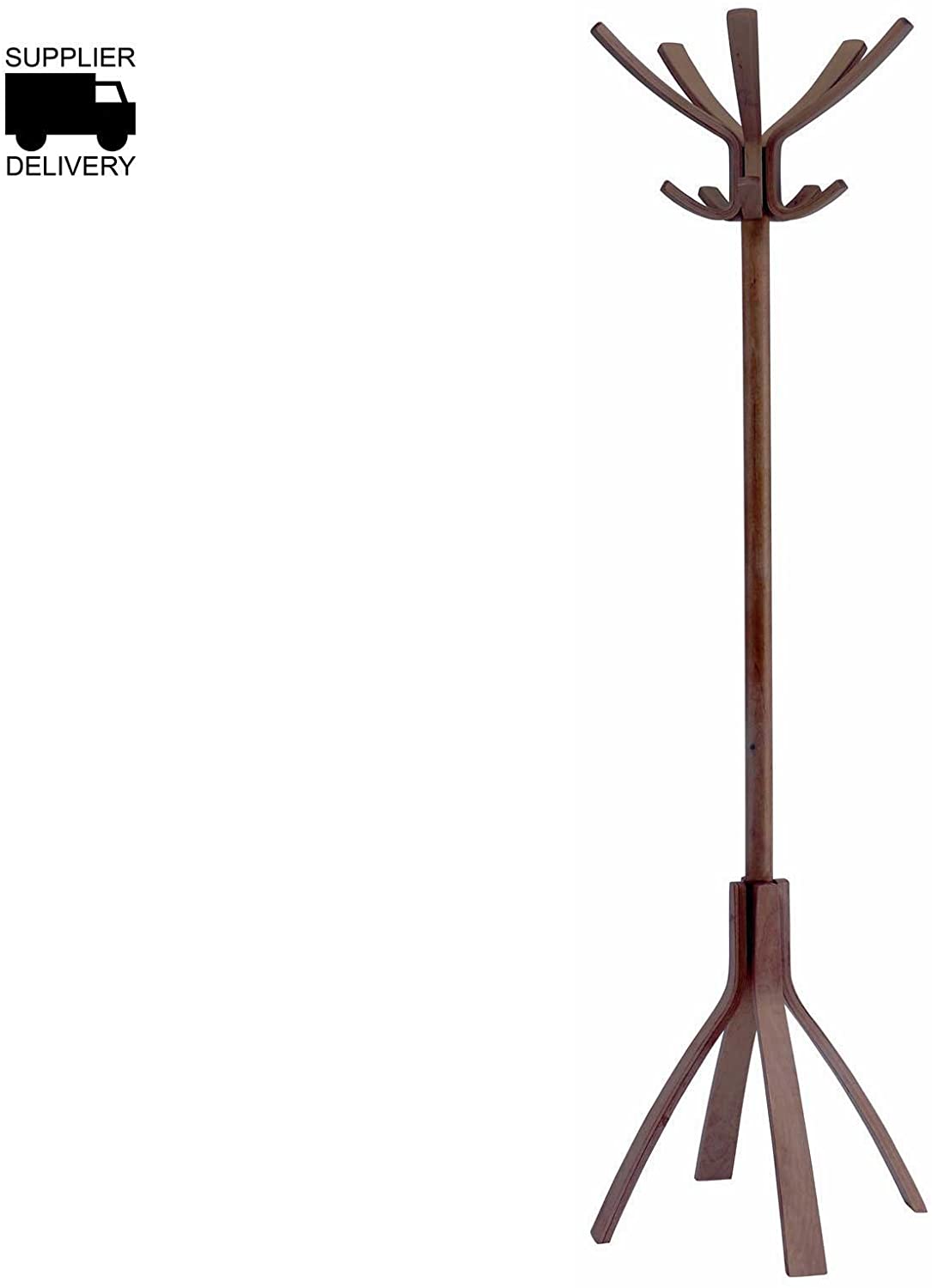 Alba Coat Stand, Dark Wood/Brown, One Size PMCAFE