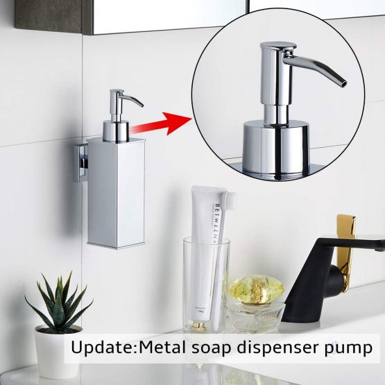 bgl Wall Mounted 304 Stainless Steel Soap Dispenser For Home Decor (Chrome) - Image 4