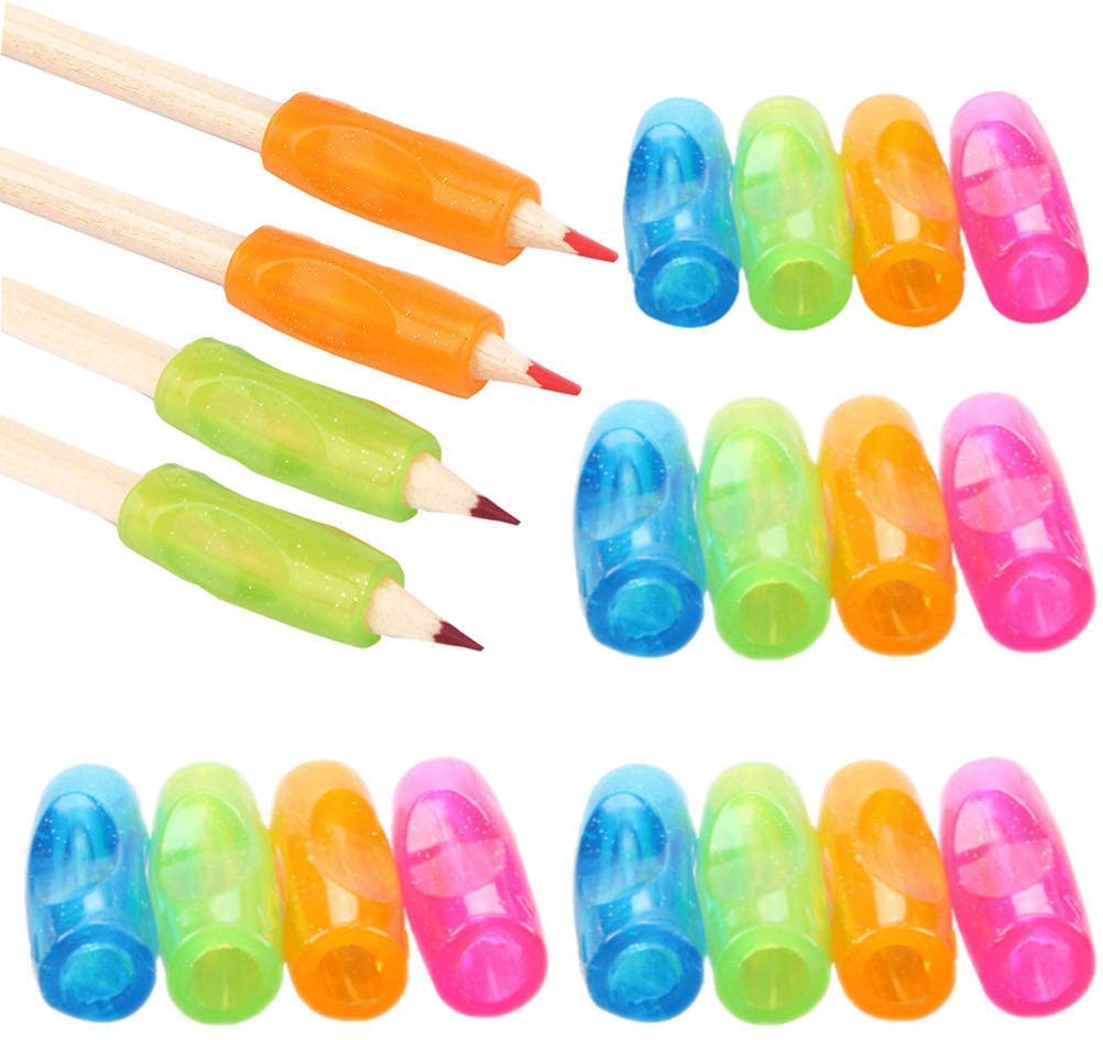 20pcs Soft Silicone Pen Pencil Grips Writing Aid for Children Student