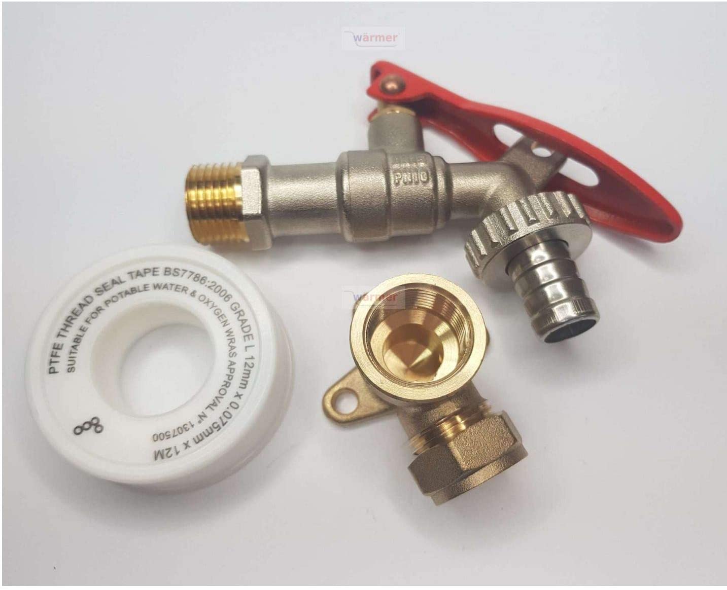 Wärmer System tap Valve Lock by Padlock, padlocking tap Compression