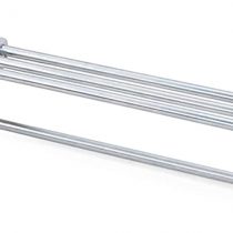 Emuca 6210625 Wardrobe pull out clothes hanger rail organizer rack, lenght 450mm