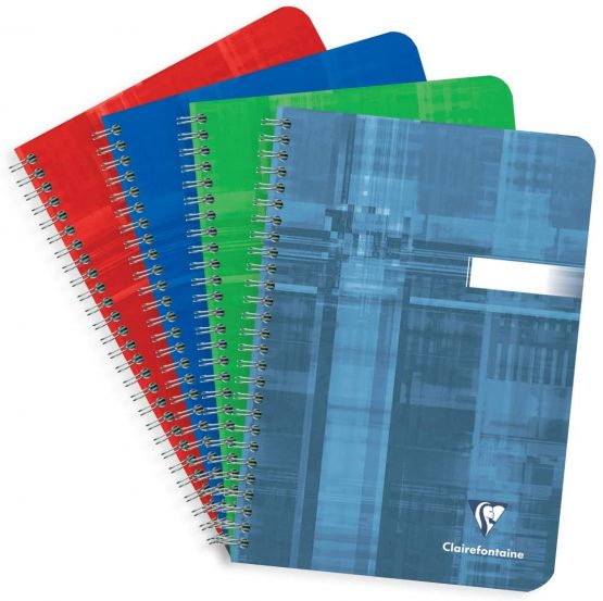 Clairefontaine Wirebound Notebooks, A5, Lined, 90 g, 50 sheets - Random Colour