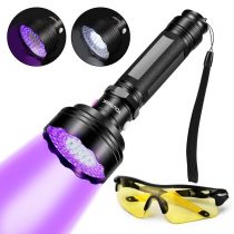 YOUTHINK 100LEDs Flashlight Pet/Dogs/Cats Urine Detector UV Black light to Check Stains, Scorpions, Currency Authenticate for Indoor&Outdoor Use 395 nm Ultraviolet Flashlight