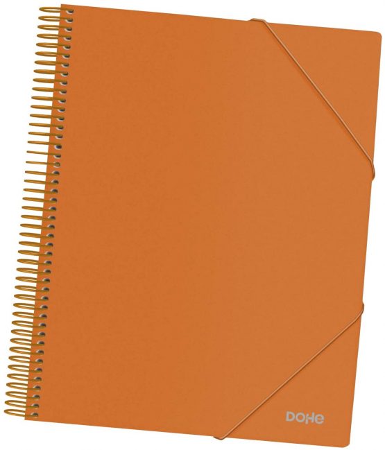 Dohe - Folder with 40 Sleeves (80 mic) A4 with Spiral - Orange