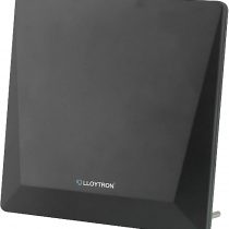 LLOYTRON Active Indoor Panel TV Antenna Aerial with Digital Freeview Compatibility/Built-in LTE 4G Filter/Powerful Amplifier / 50dB gain/Superior Frequency Range/Adapter Included – A3103BK – Black