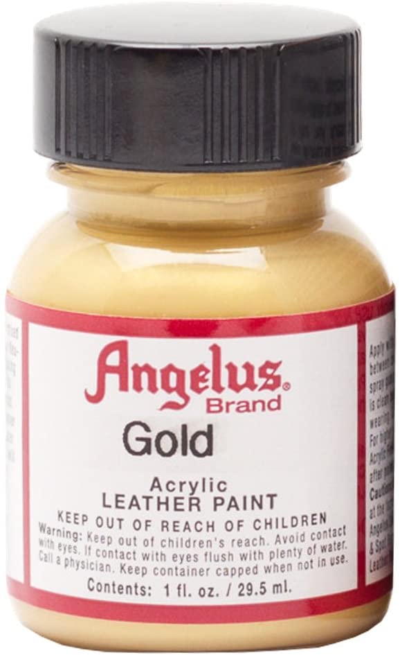 Angelus Leather Paint 1 oz Gold, 29.5 ml (Pack of 1)