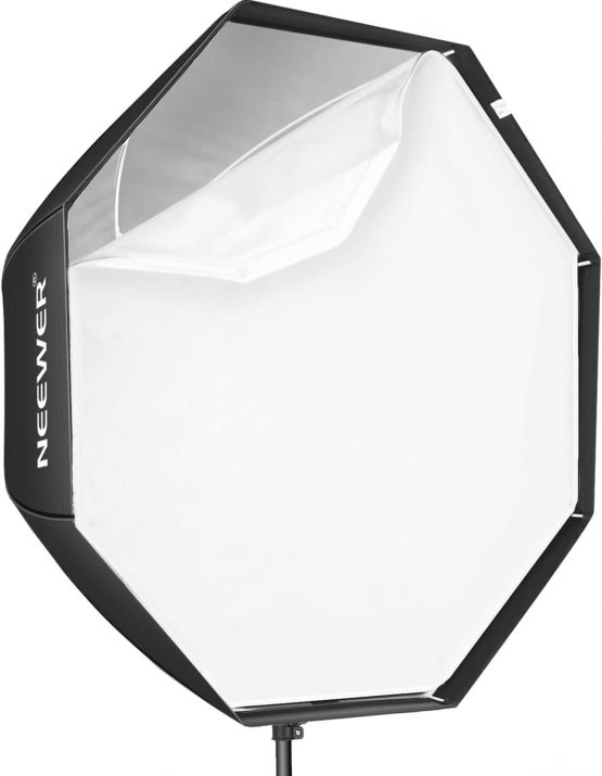 Neewer 32 inches/ 80 centimeters Octagonal Softbox Umbrella with Red Edges and Carrying Bag for Portrait or Product Photography, Suitable for Canon Nikon Sony Speedlite, Studio Flash (Black) - Image 2