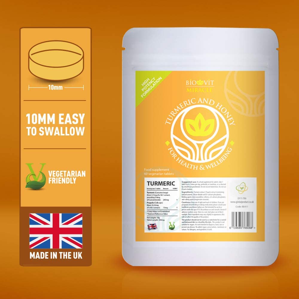 VYTALIVING Biovit Turmeric & Honey 2500mg - Joint Care Supplements - Turmeric Supplements - Immunity Booster - Joint Relief - Image 2
