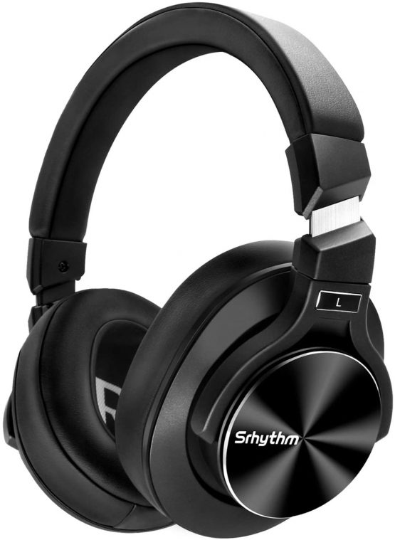 Wireless Active Noise Cancelling Headphones Bluetooth 5.0,Srhythm NC75 Pro Over-Ear Headset with Mic,Fast Charge,Hi-Fi,40 Hours Playtime for all Bluetooth Devices