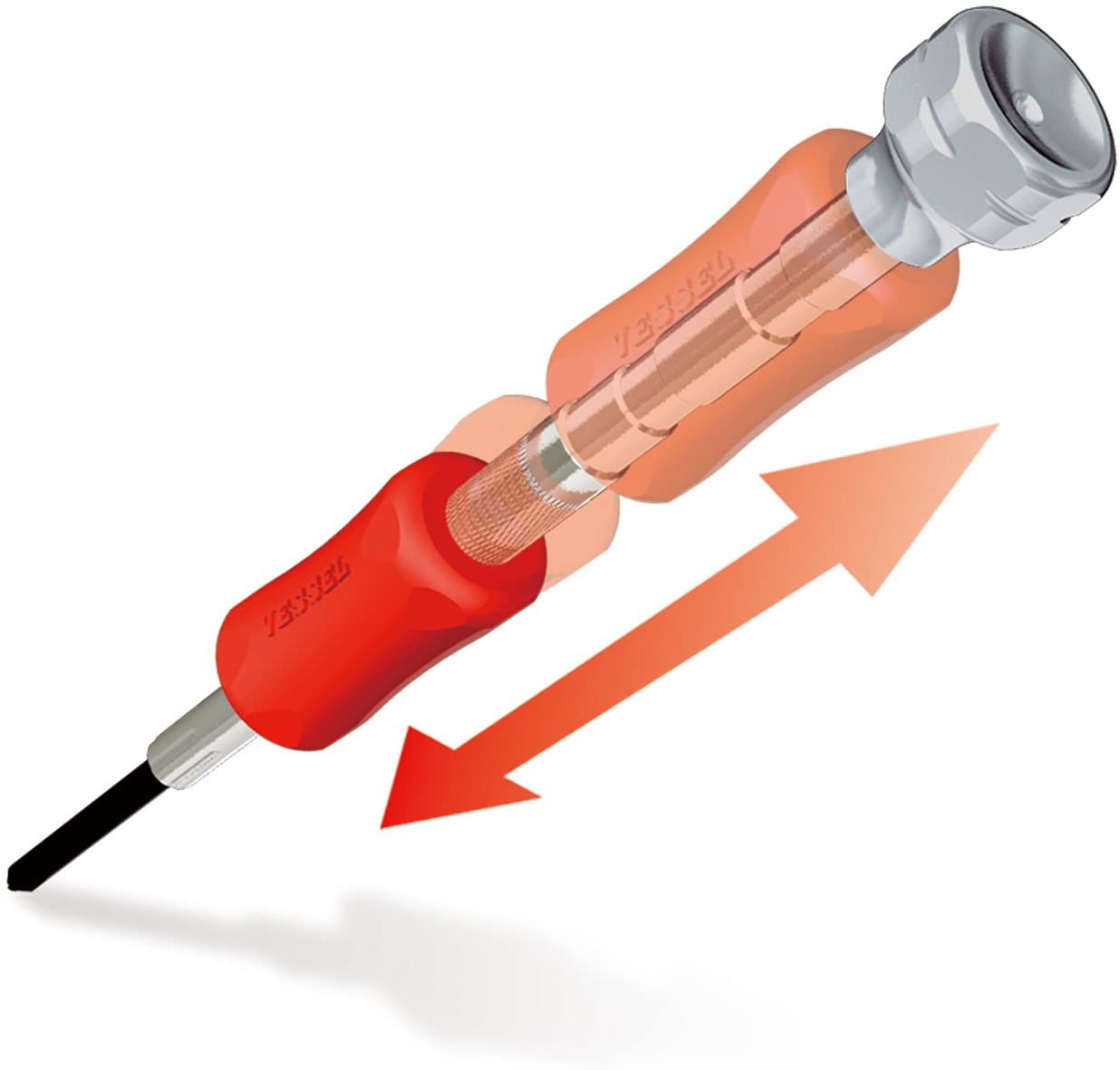 VESSEL Precision Screwdriver Set TD-57 / A/F2.2, A/F3.0, A/F4.0, A/F4.5, A/F5.0, A/F5.5, Clear - Image 4
