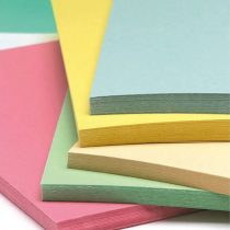 BCreativetolearn A3 Pastel Card Eco 100% Recycled A3 Coloured Card 180gsm 100 Sheets Assorted Colours - Use for Card Making, Printing, Copying