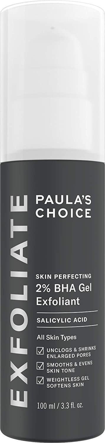 Paula's Choice SKIN PERFECTING 2% BHA Gel Exfoliant, Face Exfoliator Targets Blackheads & Enlarged Pores