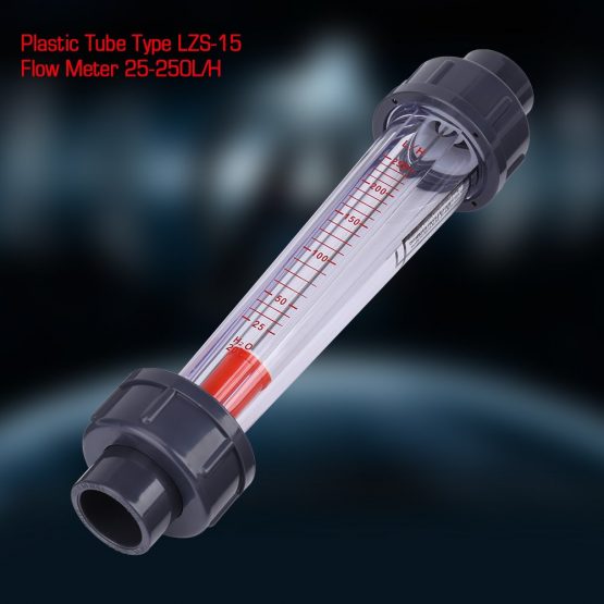 Flowmeter Rotameter Plastic Tube Type Lzs-15 25-250L/H Instantaneous Water Liquid Flow Meter Dn15 1/2" - Image 3
