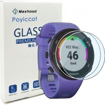 Maxhood for Garmin Forerunner 45/ 45S Tempered Glass Screen Protector, (2pack) Ultra-Thin 9H Hardness Scratch Resistant Screen Protector Film forGarmin Forerunner 45/ 45S