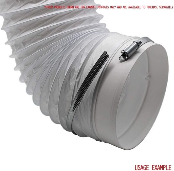 Kair Metal Hose Clip 100mm - 4 inch Ducting Clip for Flexible Hose - Image 3