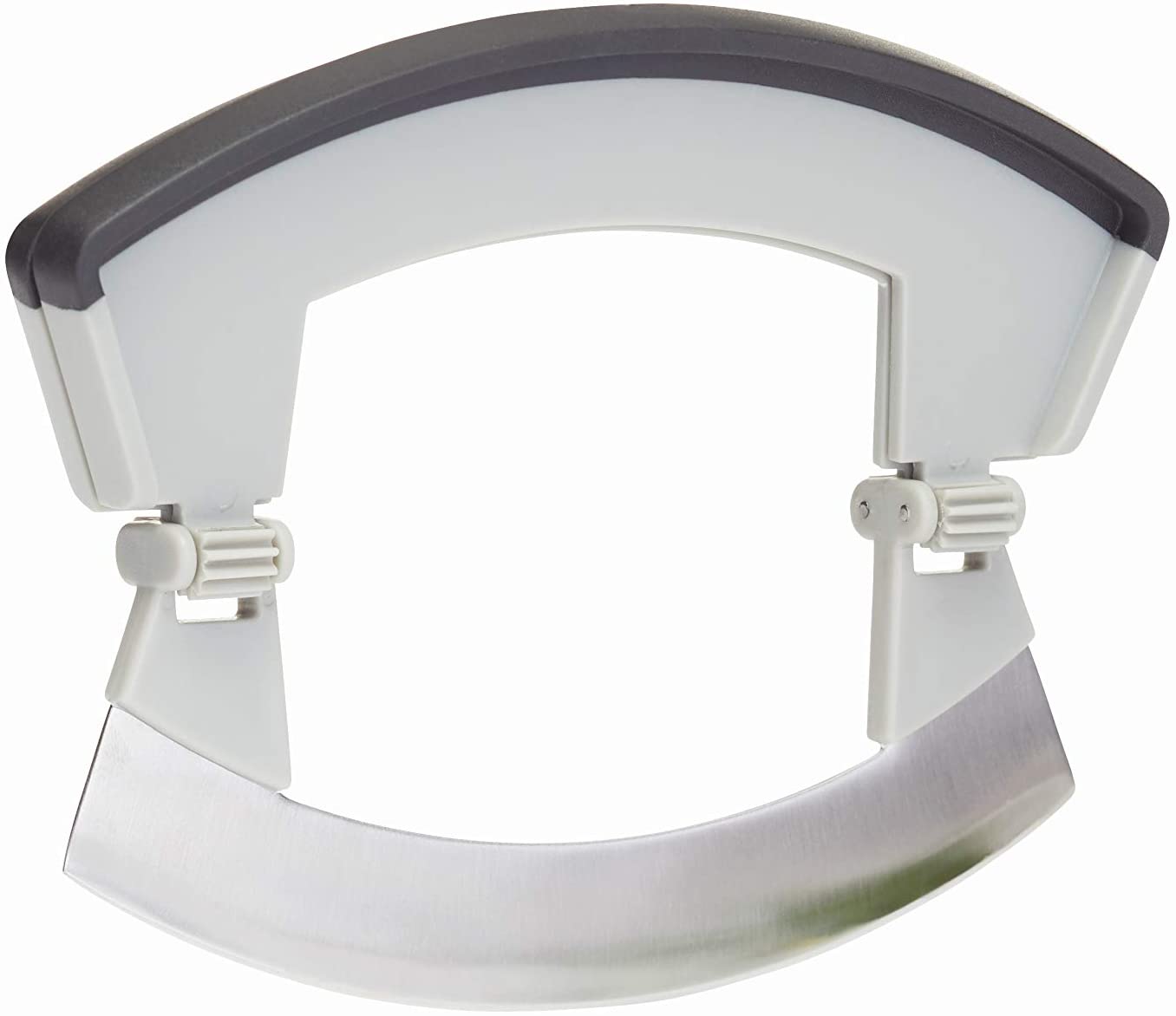 MasterClass Smart Space Folding Mezzaluna Herb Chopper, Stainless Steel/Plastic, Grey, 15.5 x 12.5 cm, Silver - Image 2