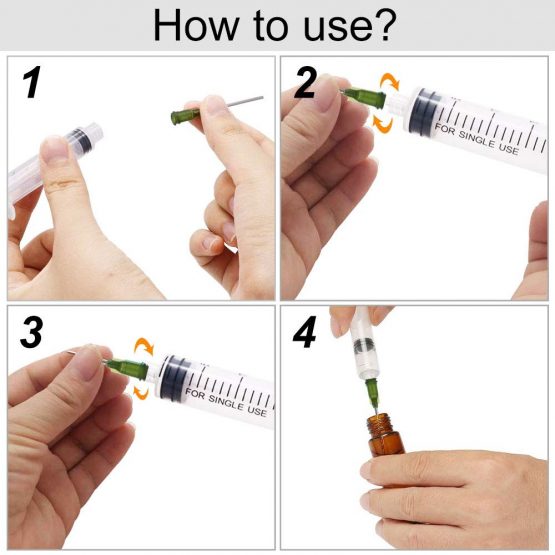 LYTIVAGEN 100 PCS Blunt Tip Syringe Needles 3.8cm 14G Dispensing Needle with Lure Lock Blunt Tip Needles for Refilling E-Liquid, Inks and Syringes (Green) - Image 4