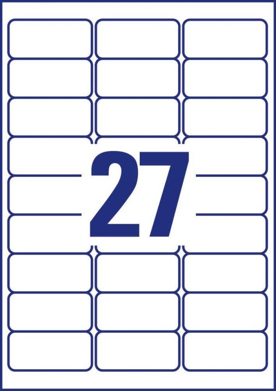 Avery Zweckform J4792-25 Address Labels (63.5 x 29.6 mm 25 Sheets White Matt Paper Pack of 675 - Image 2