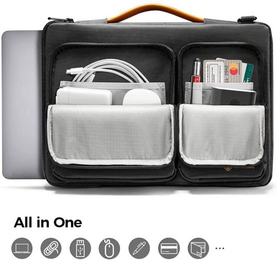 tomtoc 360 Protective Laptop Shoulder Bag for 15.6 Inch Acer Aspire 3/5/7 Laptop, HP Pavilion 15.6, Dell Inspiron 15 3000, 15.6 ASUS ROG Zephyrus, 2020 New Dell XPS 17, Waterproof Accessory Case - Image 4