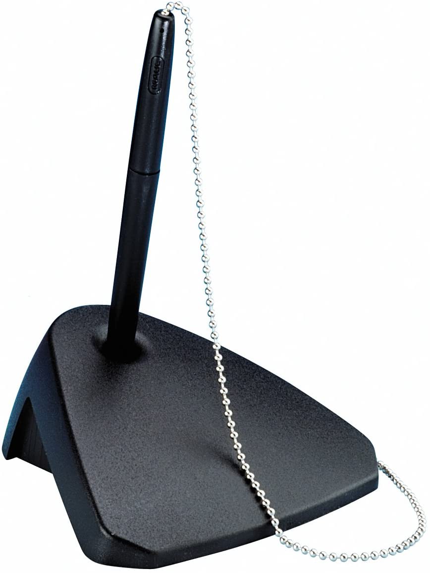 Maul Counter Pen Holder Modern, Plastic, Stable Bead Chain, 112 x 108 x 150 mm, Black