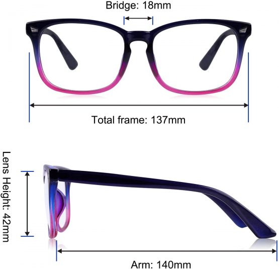 COOLOO Blue Light Blocking Glasses for Anti Headache and Eyes Strain Super Light Weight Computer Gaming Glasses Fashion Accessories，Unisex for Women and Men - Image 3