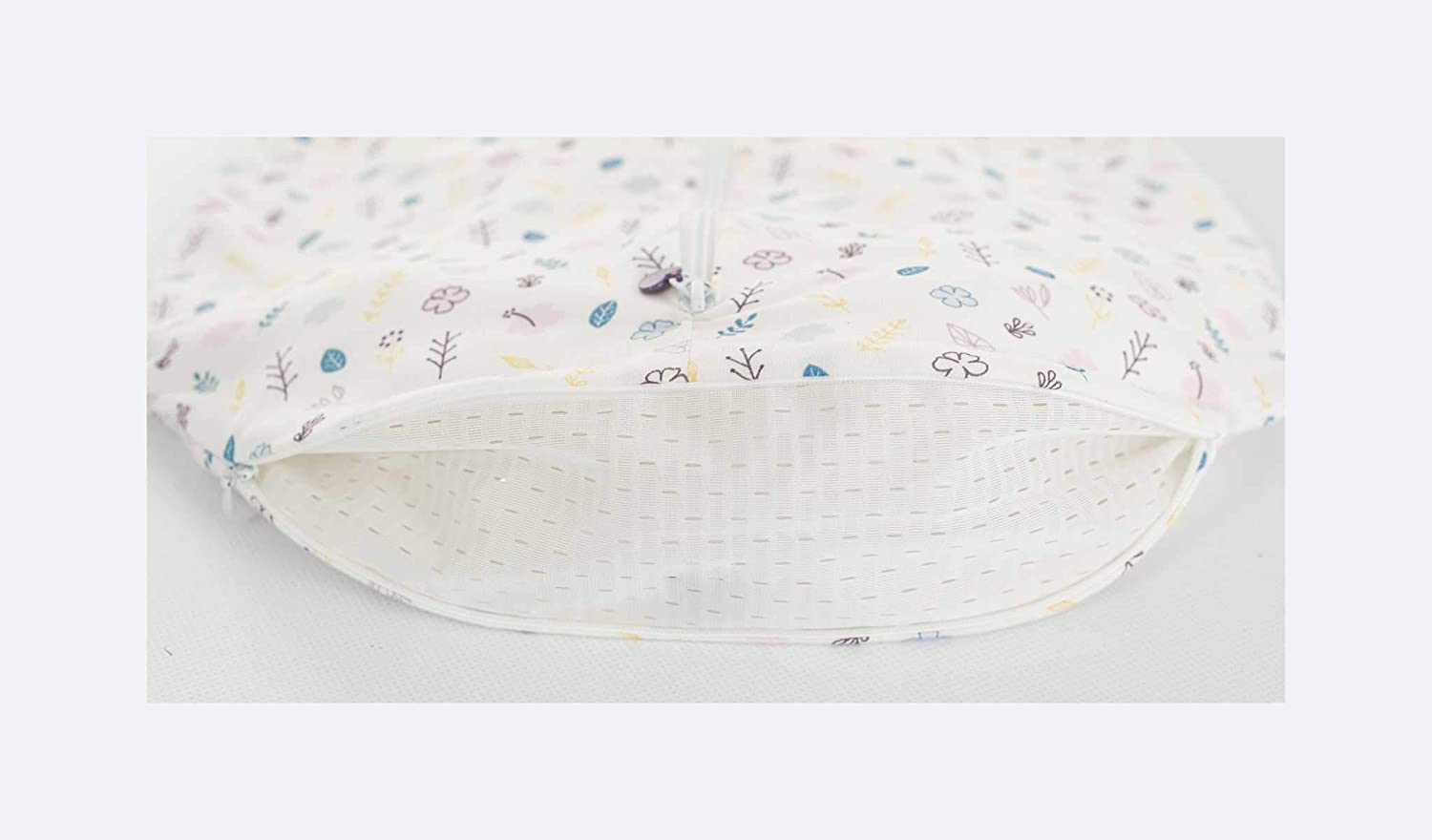 Träumeland S0200903 Summer Sleeping Bag LiebeMICH Cotton 70 cm Floral Design Without Optical Brighteners Multi-Coloured 240 g - Image 2
