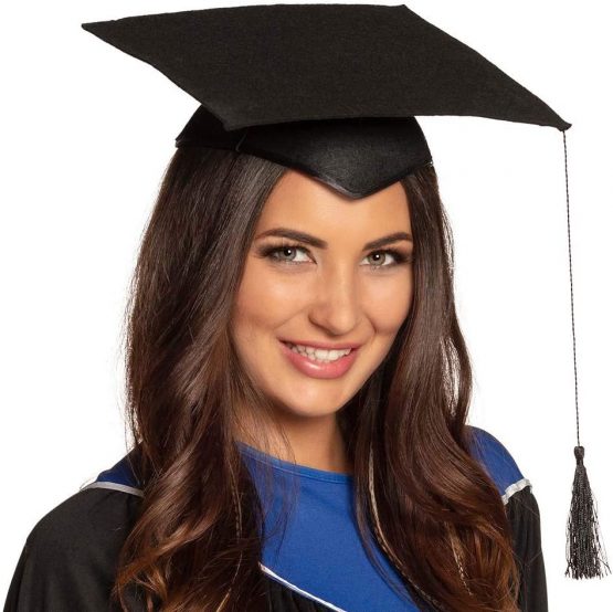 BOLAND Felt Hat Graduation, Black, One Size, 10102498 - Image 3